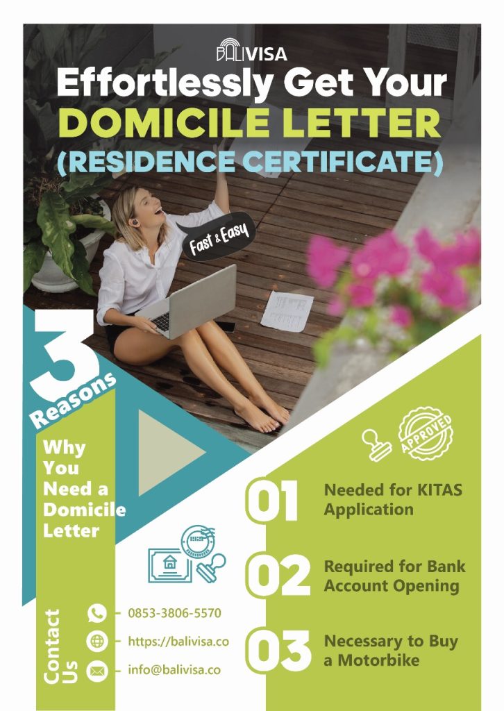 domicile letter reidence certificate