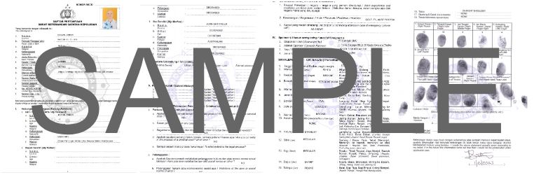 (Police Clearance Certificate (SKCK) application form)