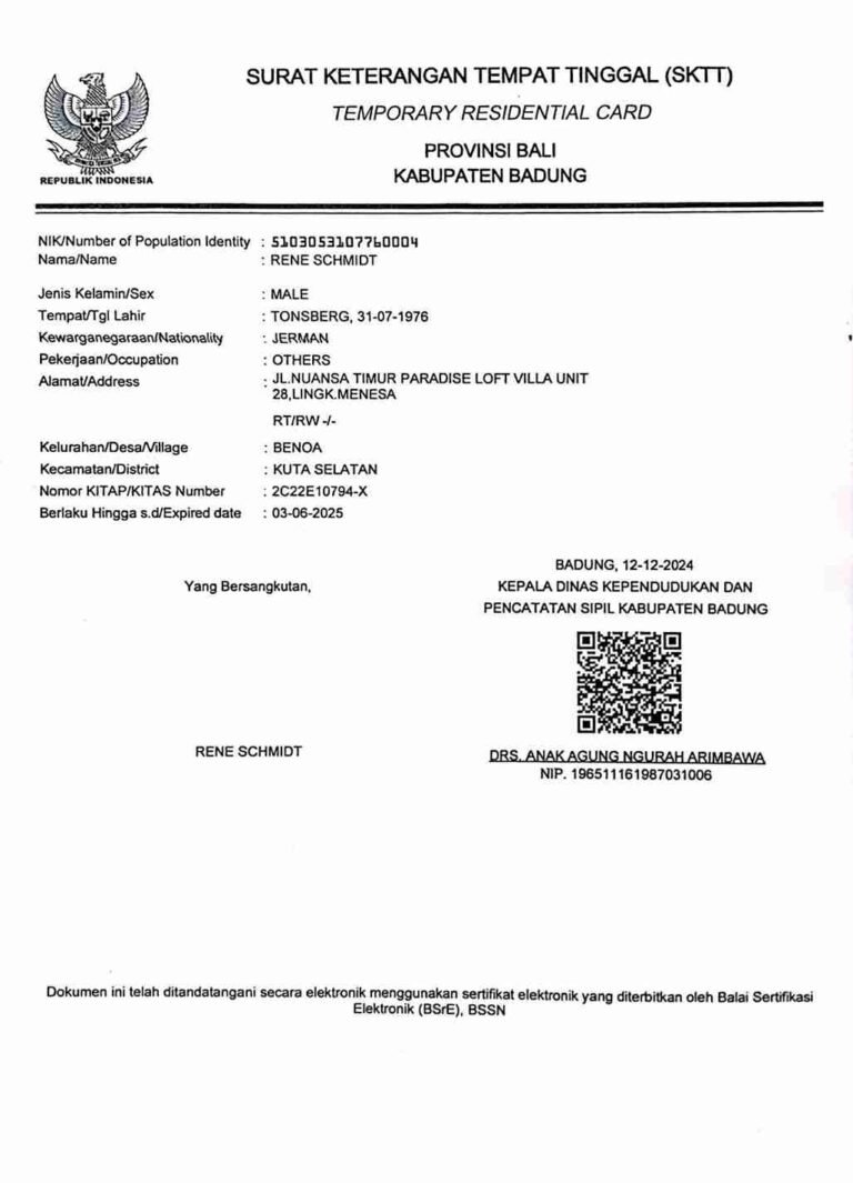 Living in Bali? Here’s Why You Should Get a Domicile Certificate